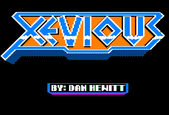 Xevious title screen