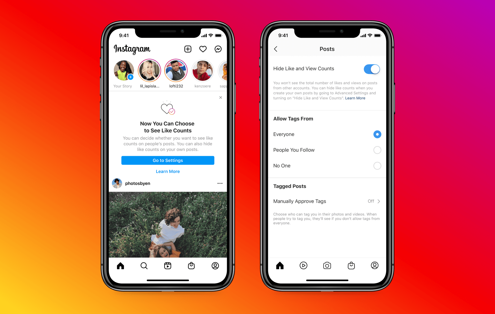 New option on Instagram and Facebook allows users to remove "like