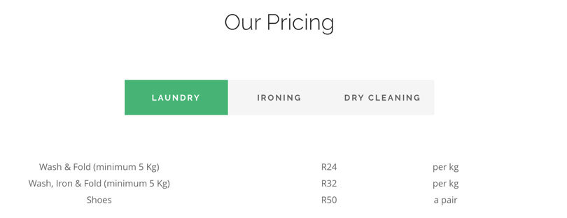 Just-Laundry-pricing