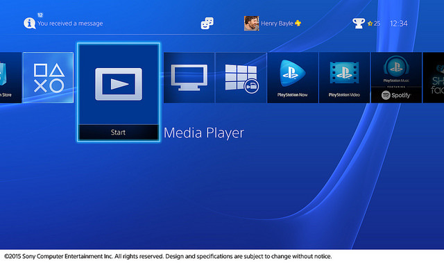 PS4 Media Player