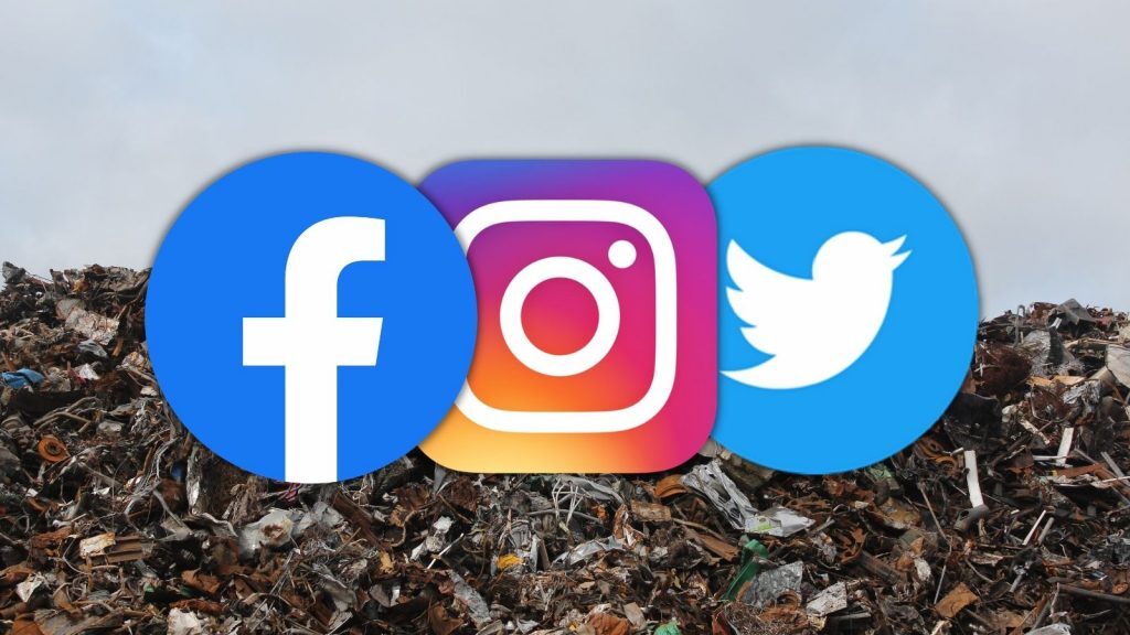 social media garbage