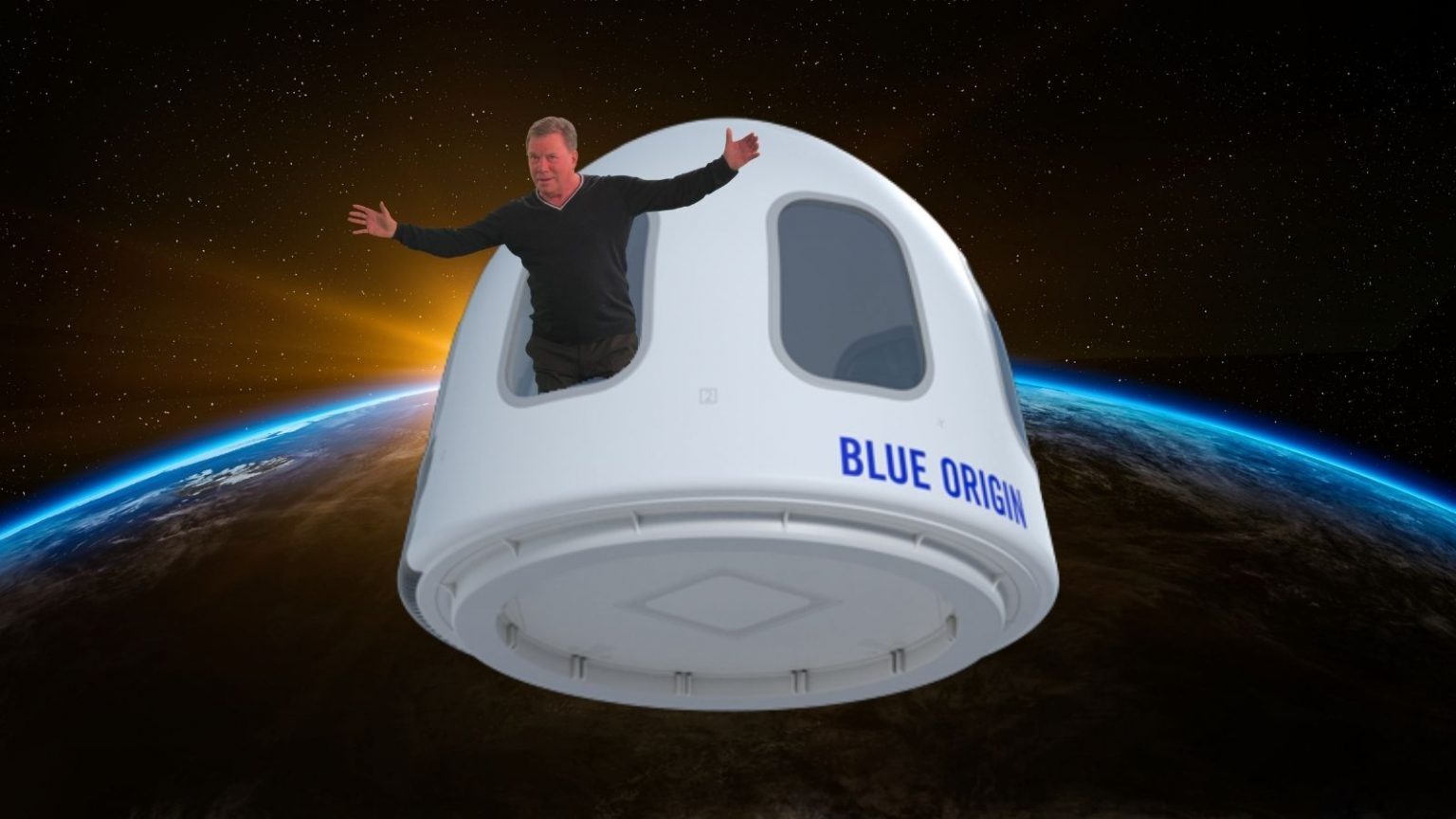 Shatner in space