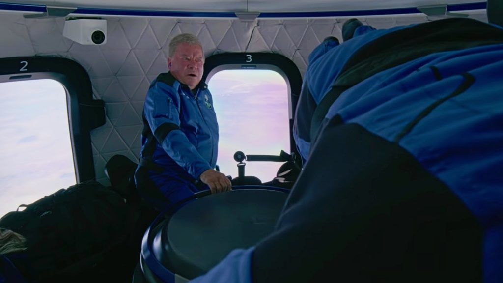 William Shatner in space