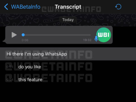 Whatsapp voice transcription