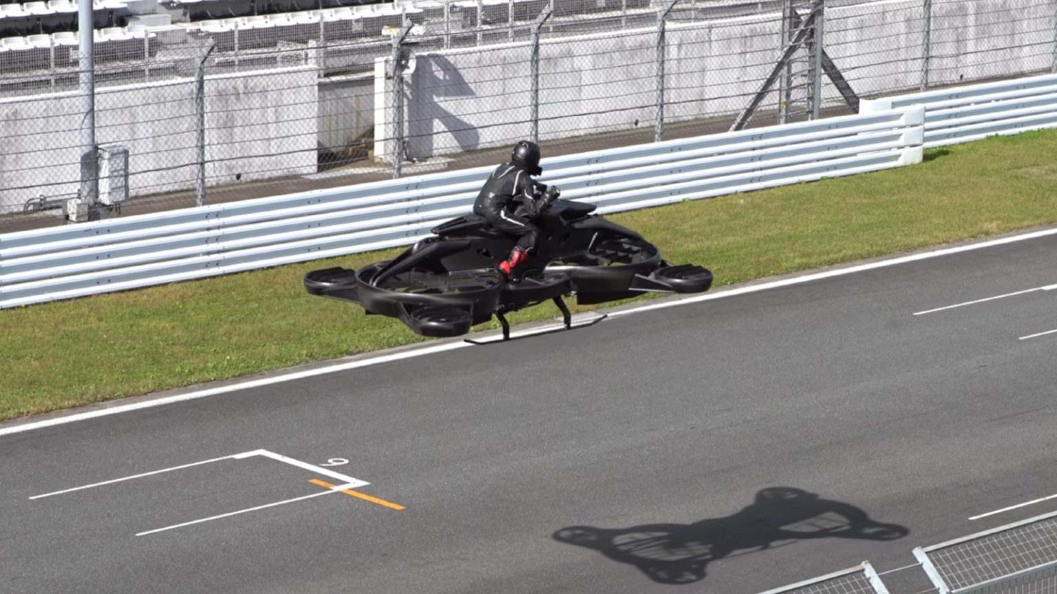 Xturismo flying bike concept in flight