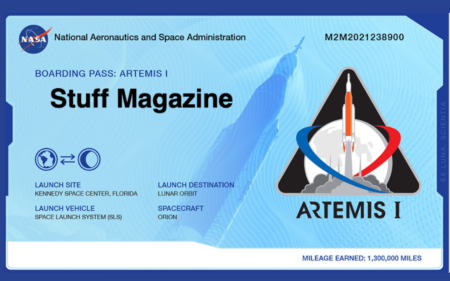 Artemis 1 Boarding Pass