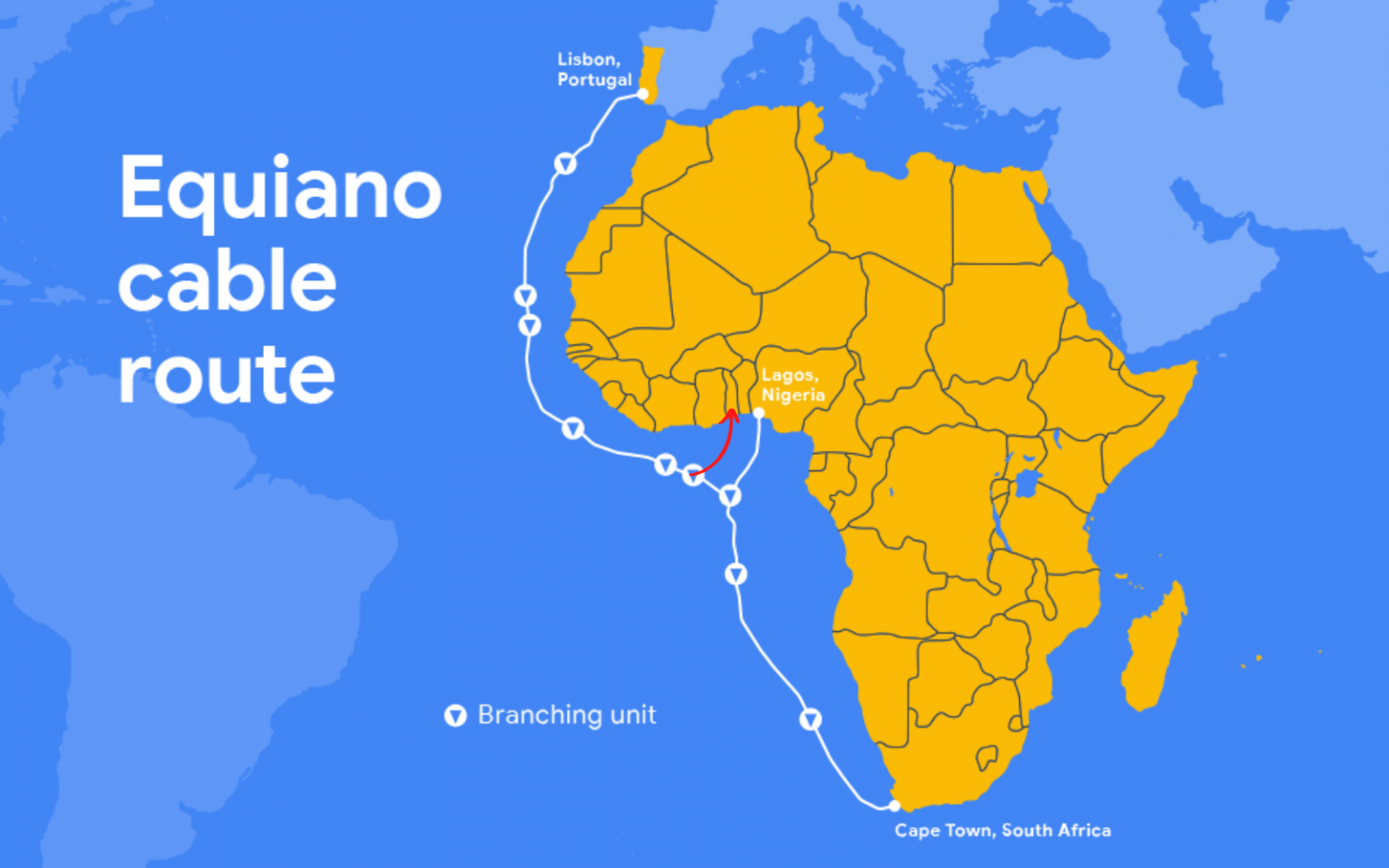 Equiano Cable Route