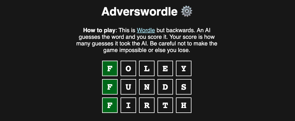 Adverswordle
