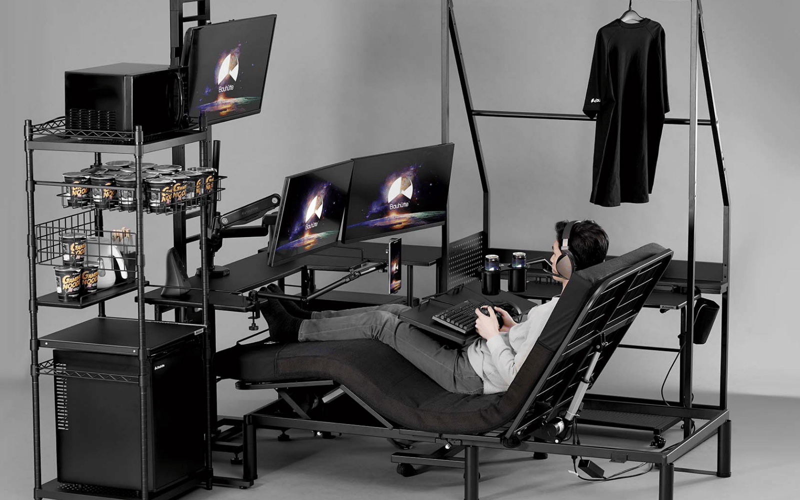 Bauhutte's Latest Gaming Desk/bed Is Just The Thing For Lying