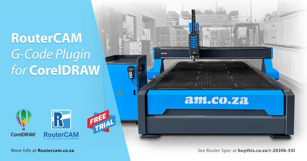 AM.CO.ZA EasyRoute CNC Routers Score RouterCAM Software Upgrade, New