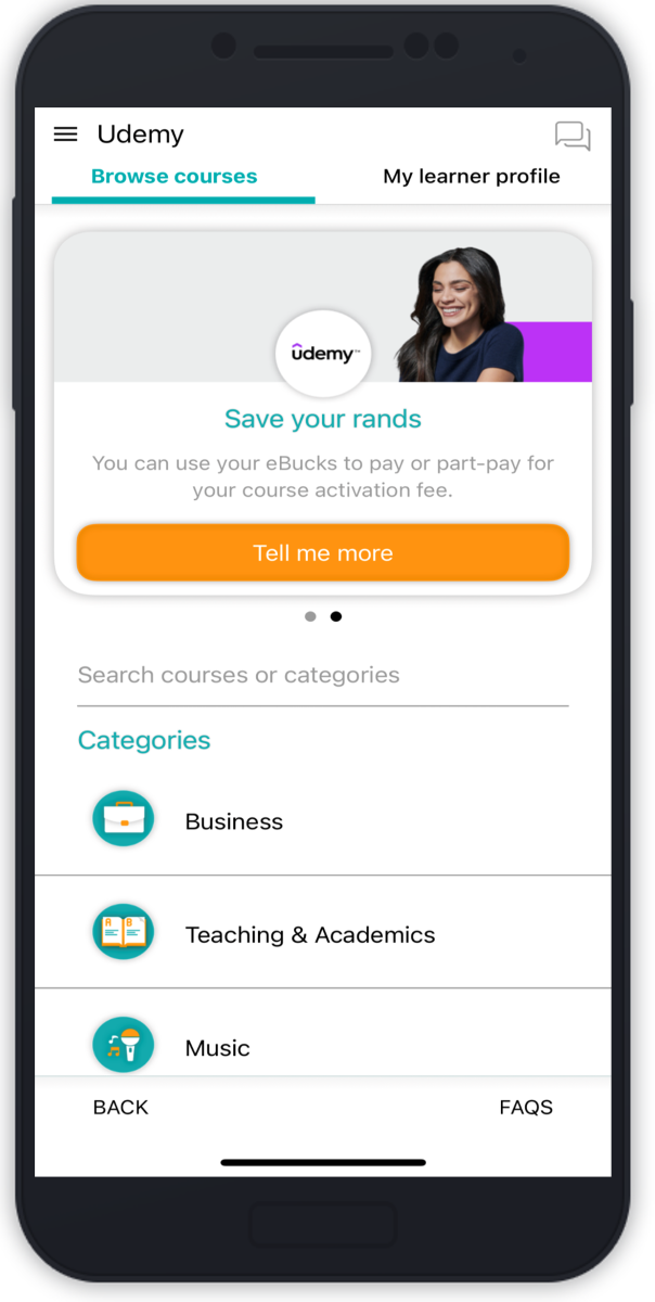 Udemy and FNB
