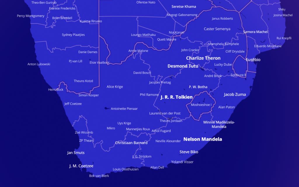 SA Fame Map