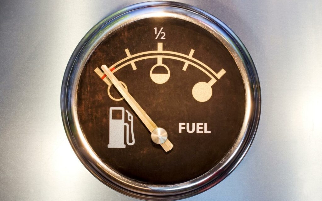 Fuel gauge low