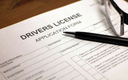 driver license form
