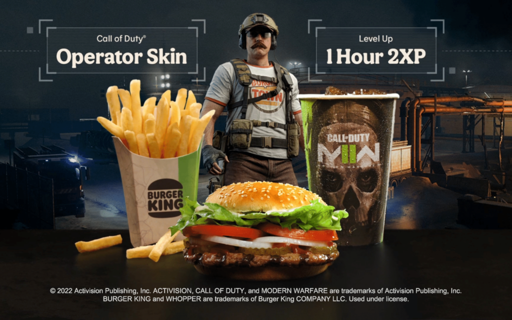 Burger King Call of Duty Modern Warfare II