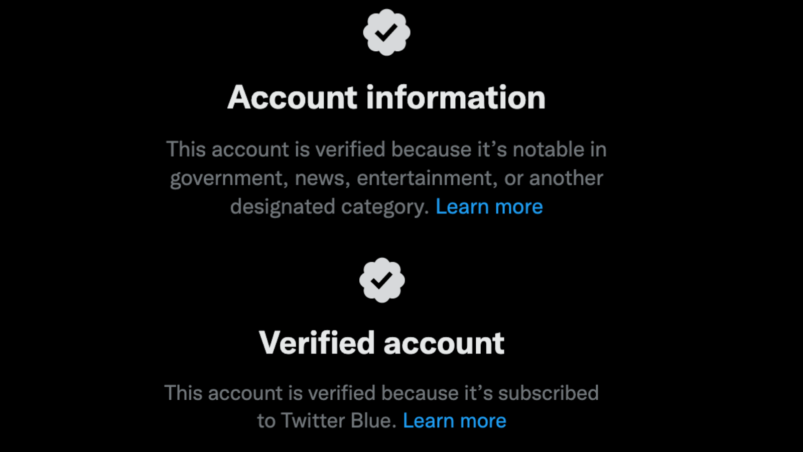 Twitter verification ticks