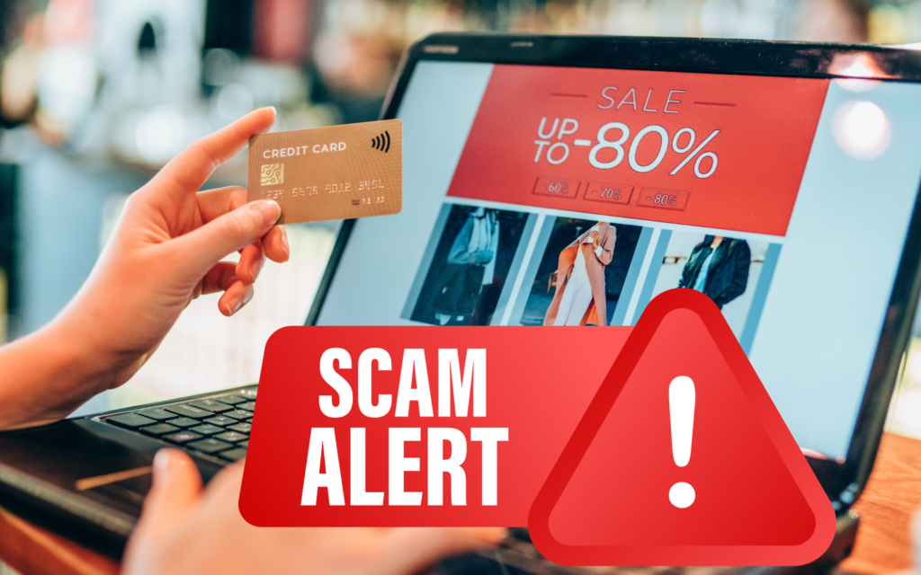 Avoid online online shopping scams.