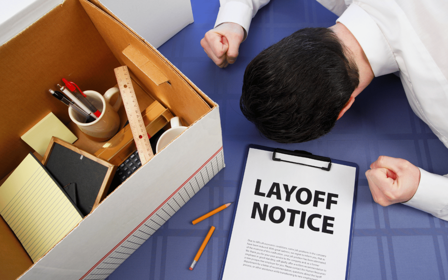 layoffs in tech, man fired