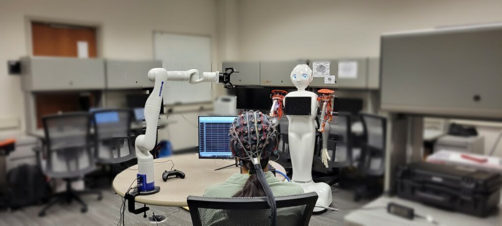 Brain interface, robotic arm
