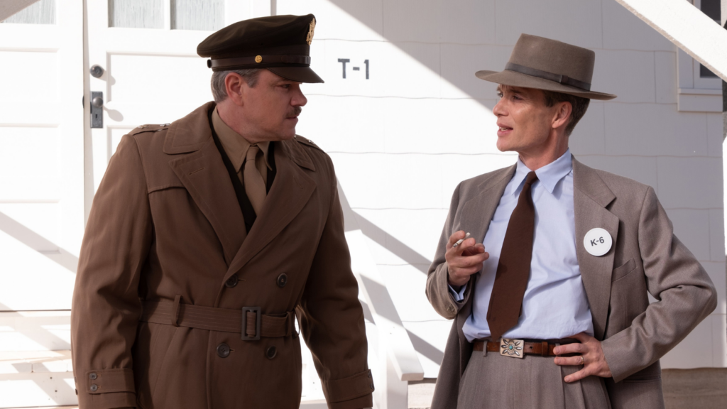 Matt Damon as General Leslie Groves in Oppenheimer