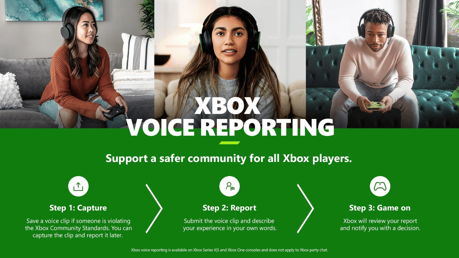 Xbox voice reporting