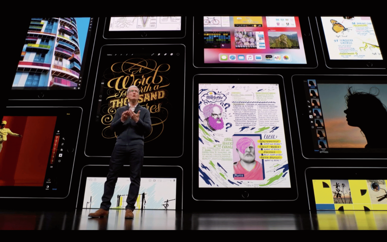 Tim Cook introduces the iPad Pro