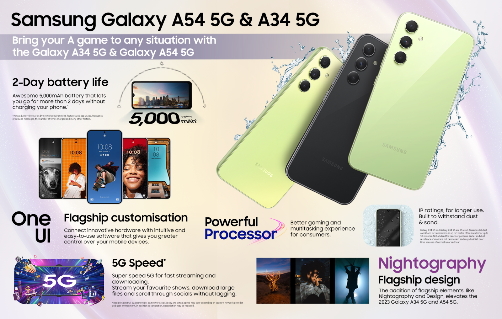 The Samsung Galaxy A54 and Galaxy A34: Awesome Experiences for All