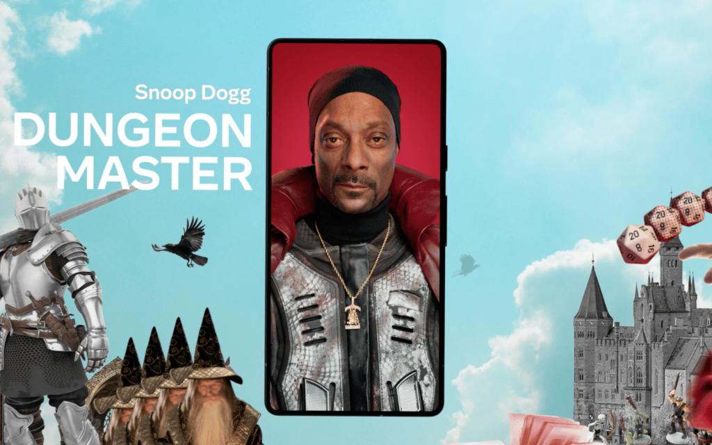 Snoop Dogg Dungeon Master Header Meta AI