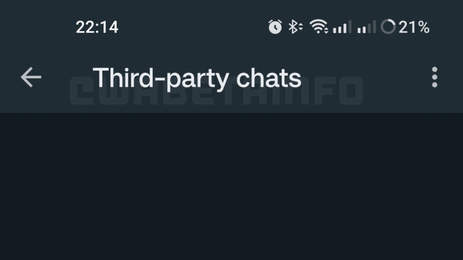 WhatsApp thirdd-party chats 