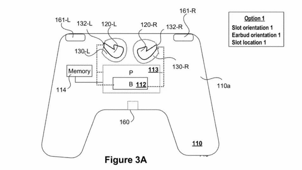 Sony's DualSense earbud charging patent