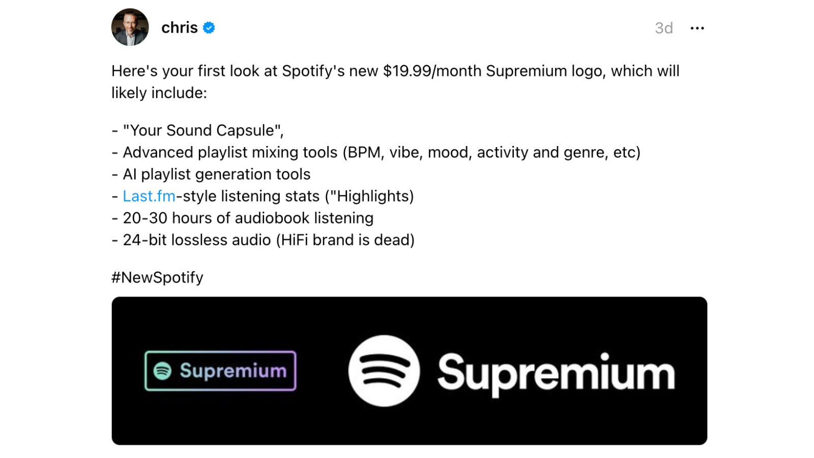 Spotify Supremium logo (LS: OpenAI)