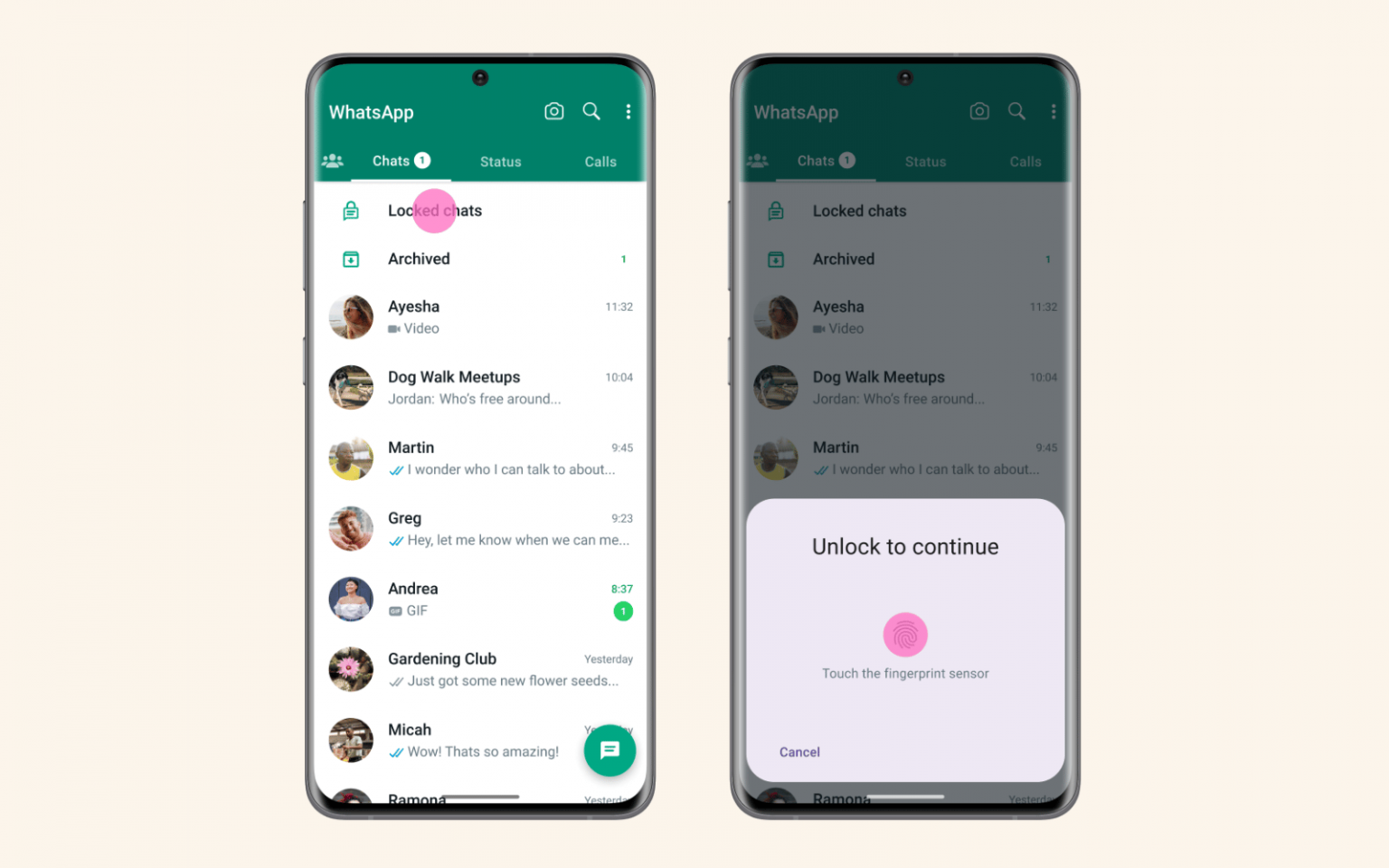 WhatsApp Chat Lock header