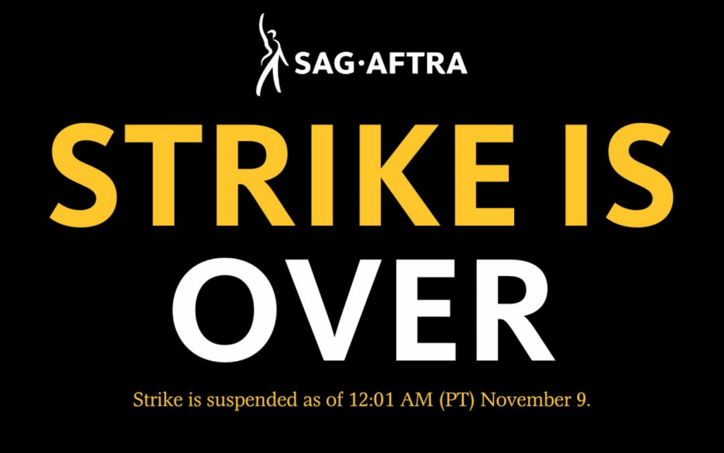 SAG-AFTRA strike is over (Image: SAG-AFTRA)