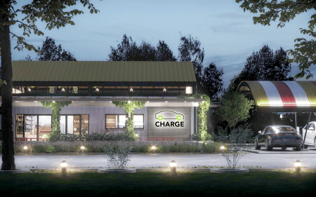 Zero Carbon Charge station render header