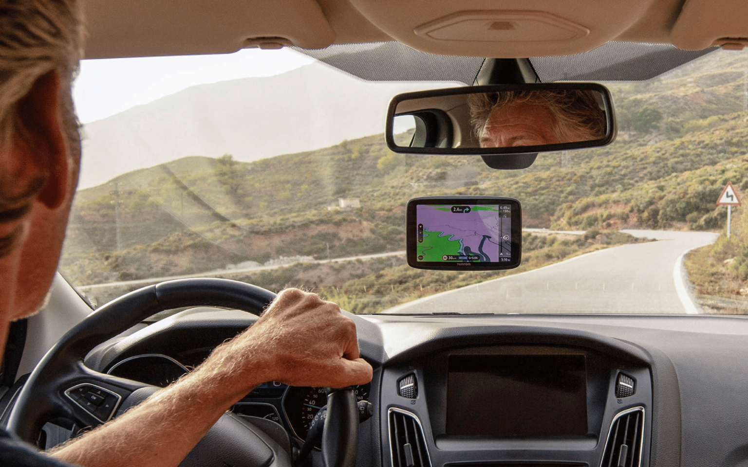 TomTom sat nav header (AI)