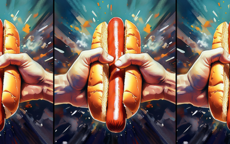 Netflix hotdog-eating competition header