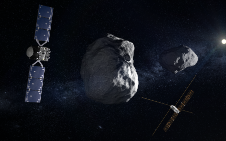 NASA DART asteroid (ESA/The Conversation)