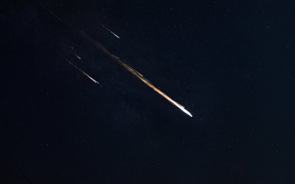 Meteors header (space rocks)