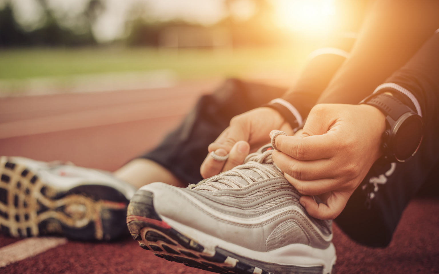 Running shoes header (wearable)