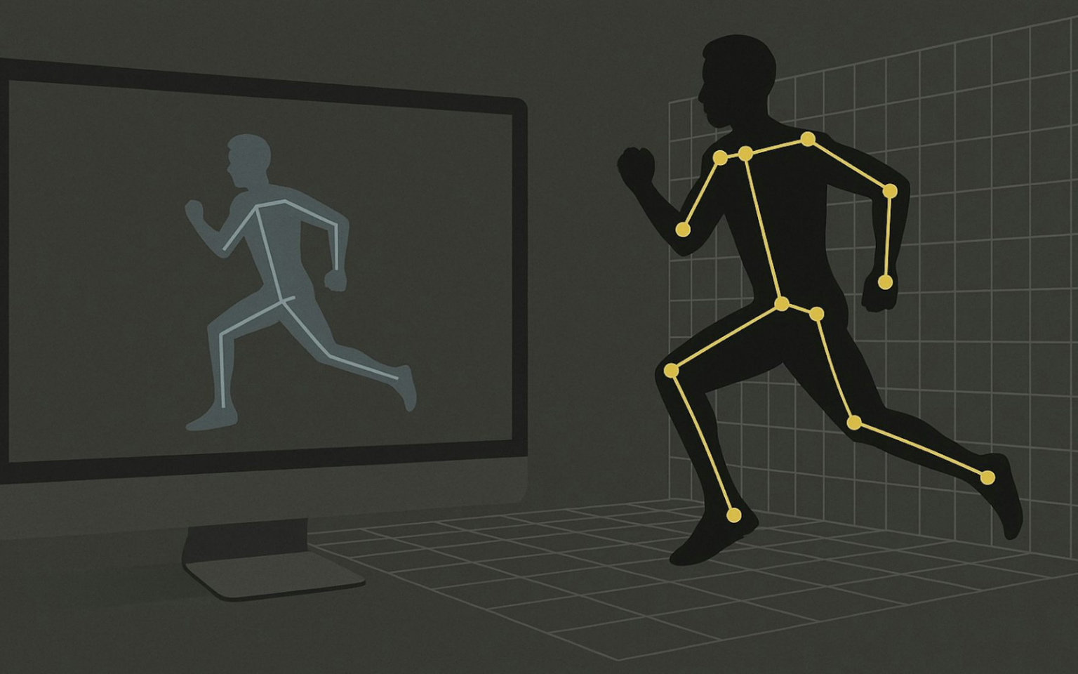 AI motion capture header
