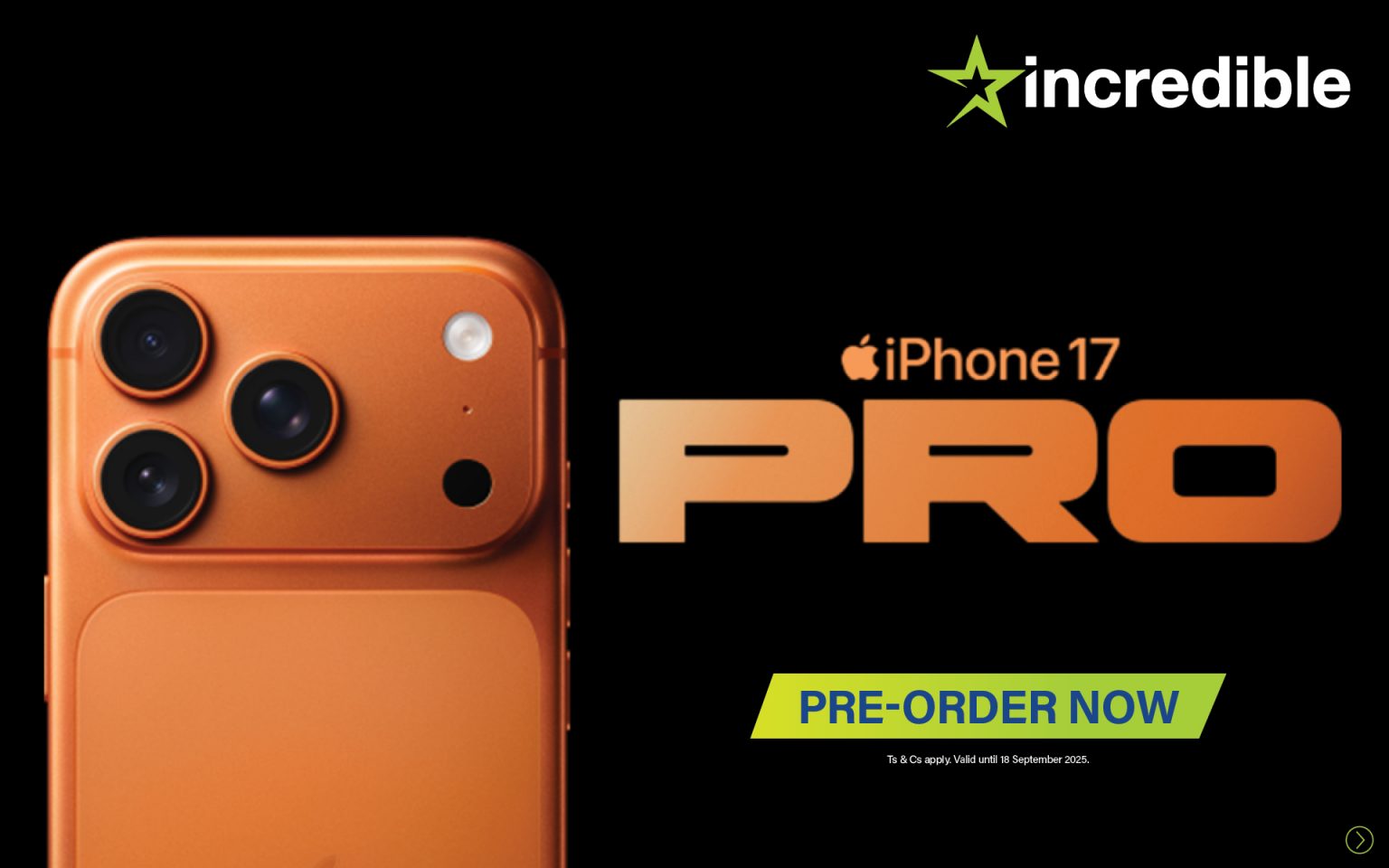 Shop the iPhone 17 range at Incredible