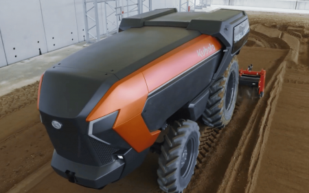 Kubota unveils new autonomous hydrogen fuel cell tractor Kubota Fuel Cell Tractor
