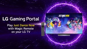 Just Dance Now for LG in front of your smart TV LG Just Dance Now