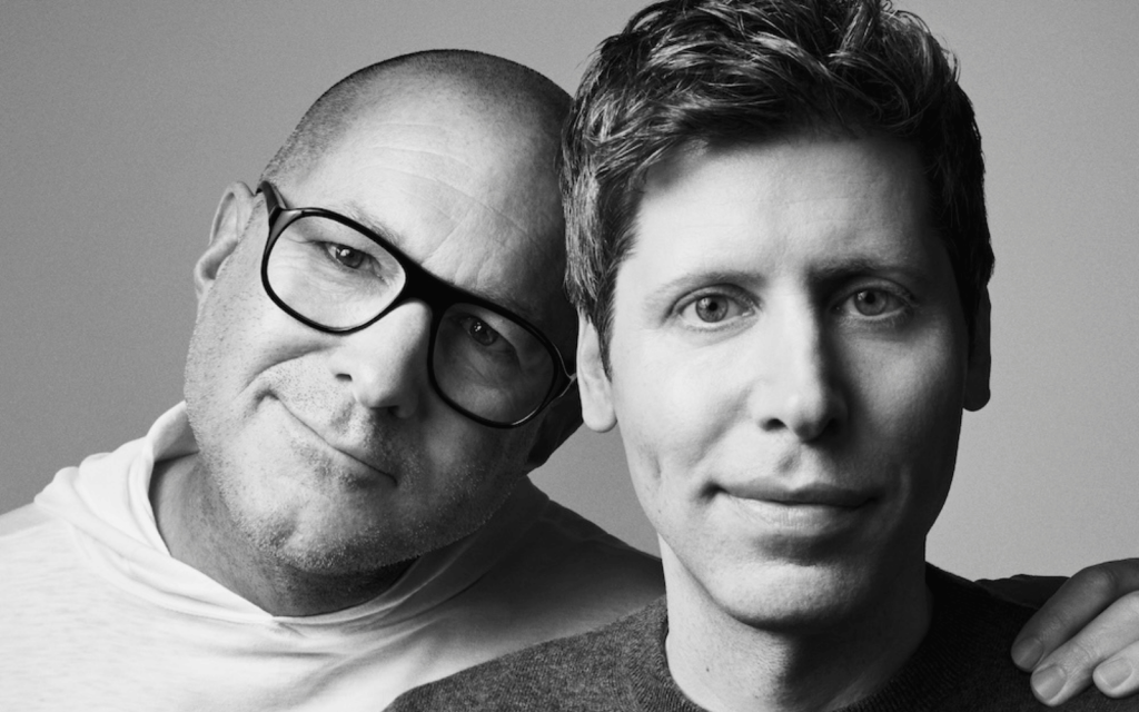 OpenAI's Sam Altman with Sir Jony Ive