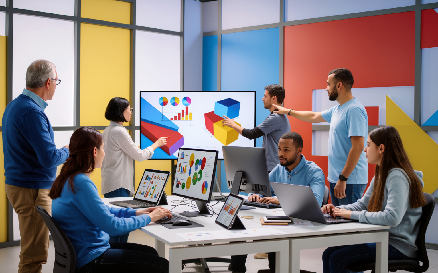 AI makes measuring work performance a lot trickier. How do companies adapt? AI workplace header (1)