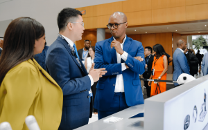 HONOR showcases cutting-edge innovation at Africa Tech Festival 2025 Honor CEO Fred Zhou and South Africa's Minister of Communications and Digital Technologies Solly Malatsi