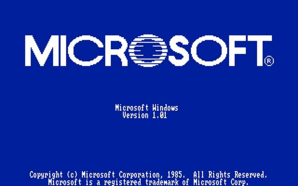Random Access Memories (1985) – Windows 1.0 Windows 1.0 start screen