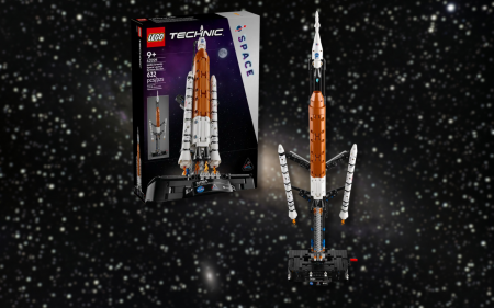 Lego NASA Artemis SLS rocket header