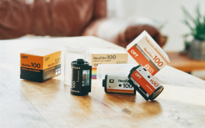 The OPT100 Neo Film is a compact toy camera in the shape of a 35mm film canister OPT100 Neo Film