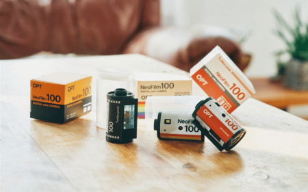 The OPT100 Neo Film is a compact toy camera in the shape of a 35mm film canister OPT100 Neo Film